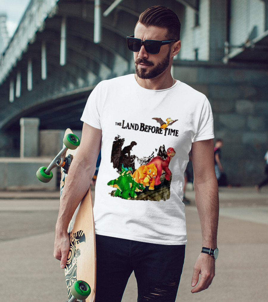 The Land Before Time Littlefoot Petrie Cera Spike Dinosaur Movie Youth T-Shirt