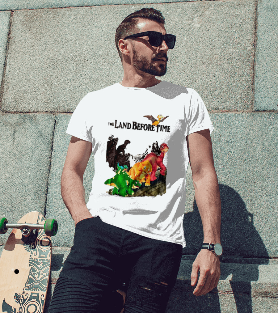 The Land Before Time Littlefoot Petrie Cera Spike Dinosaur Movie Youth T-Shirt