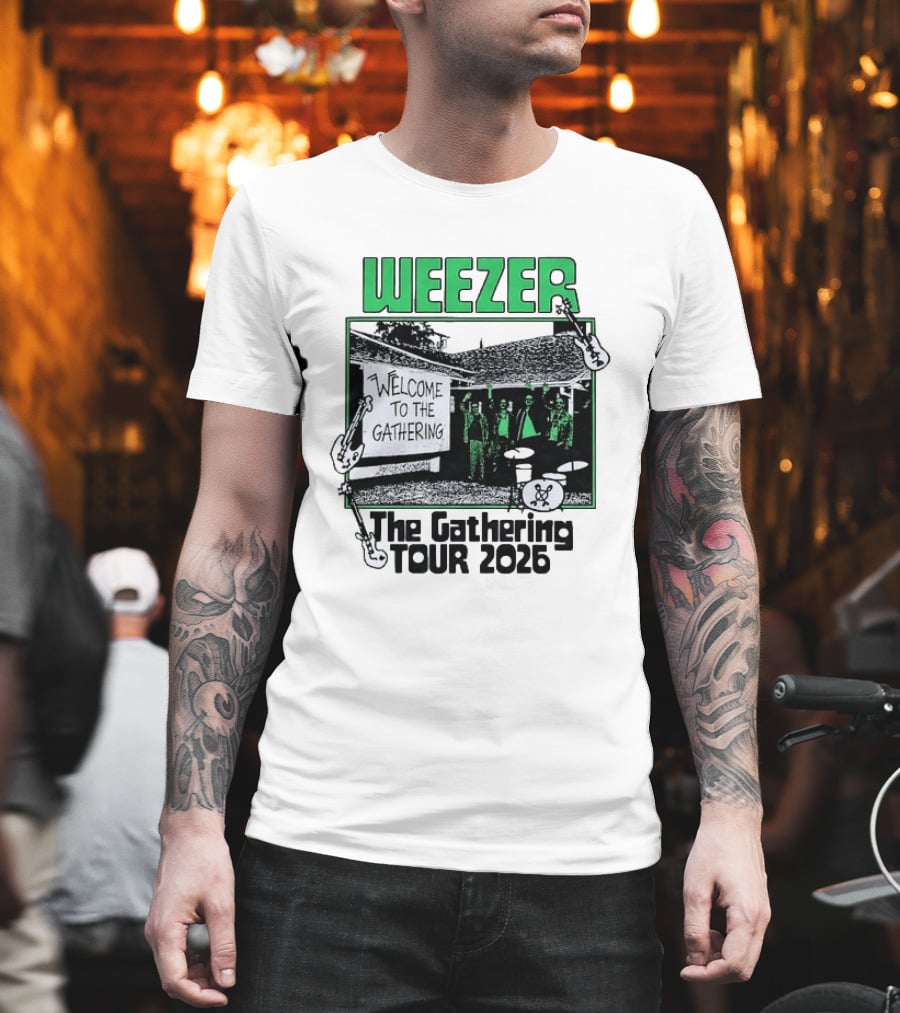 Weezer Welcome To The Gathering Tour 2026 T-Shirt