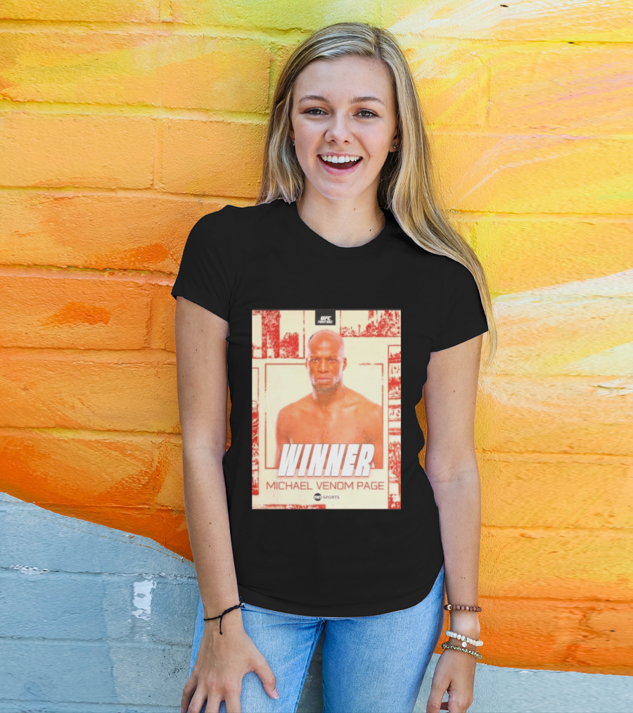 UFC Fight Night Winner Michael Venom Page TNT Sports T-Shirt