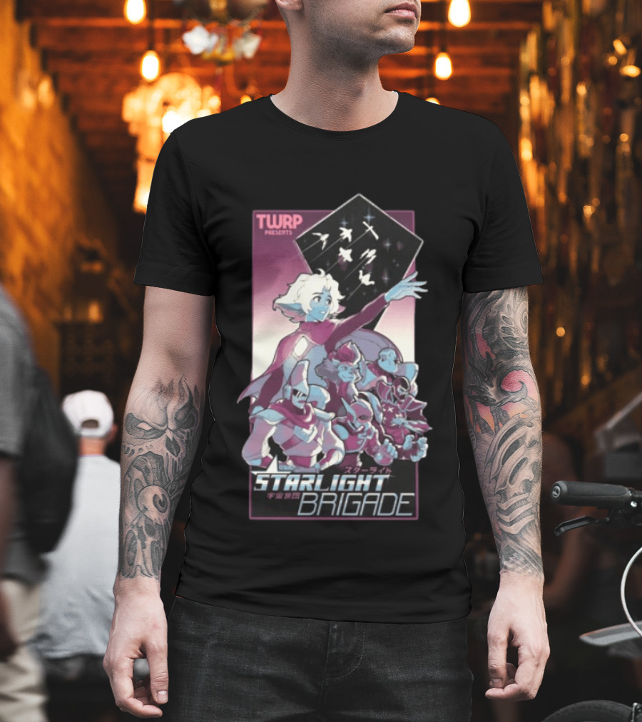 TWRP Presents Starlight Brigade Anime Style Longsleeve T-Shirt