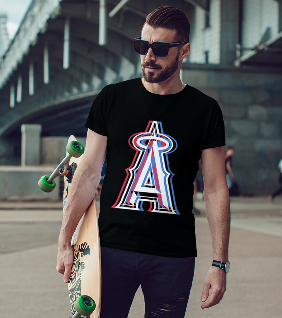 Los Angeles Angels Tri Color MLB Baseball T-Shirt