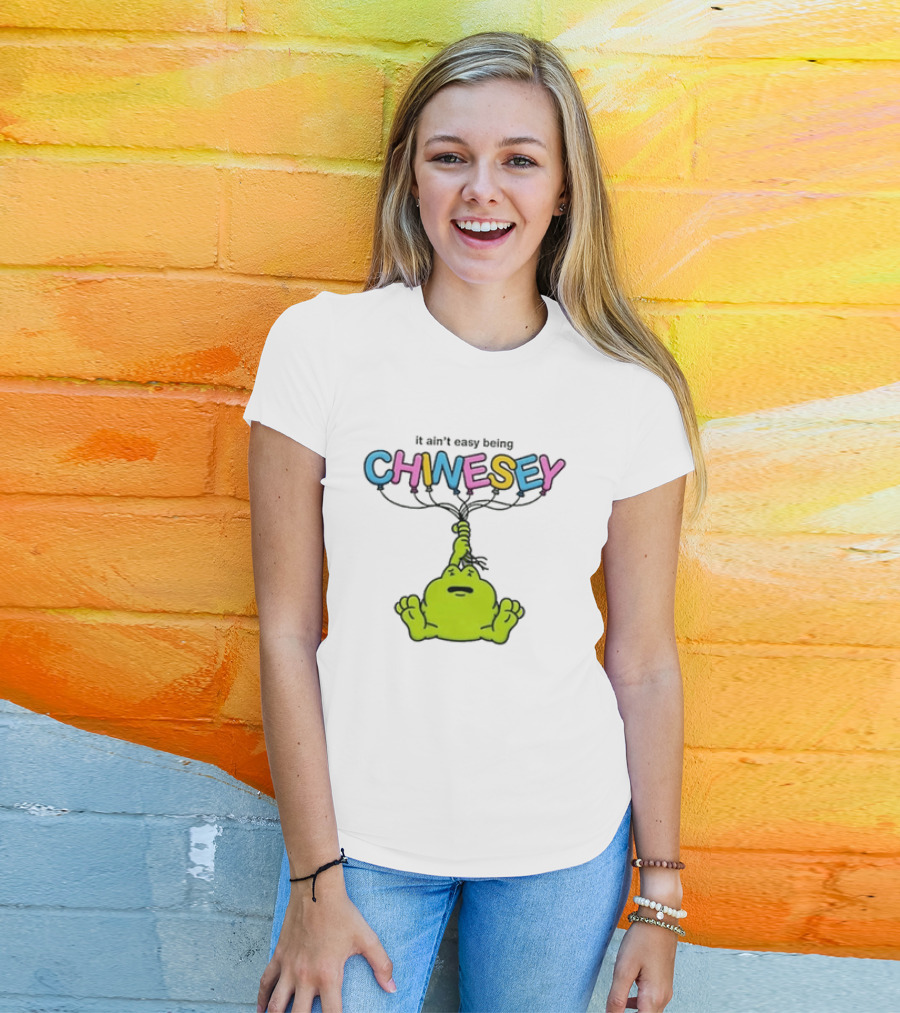It Ain't Easy Being Chinesey Frog Balloon Humor T-Shirt