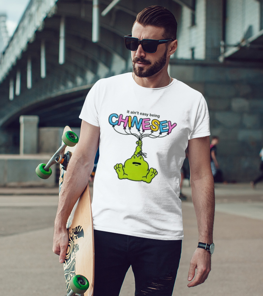 It Ain't Easy Being Chinesey Frog Balloon Humor T-Shirt
