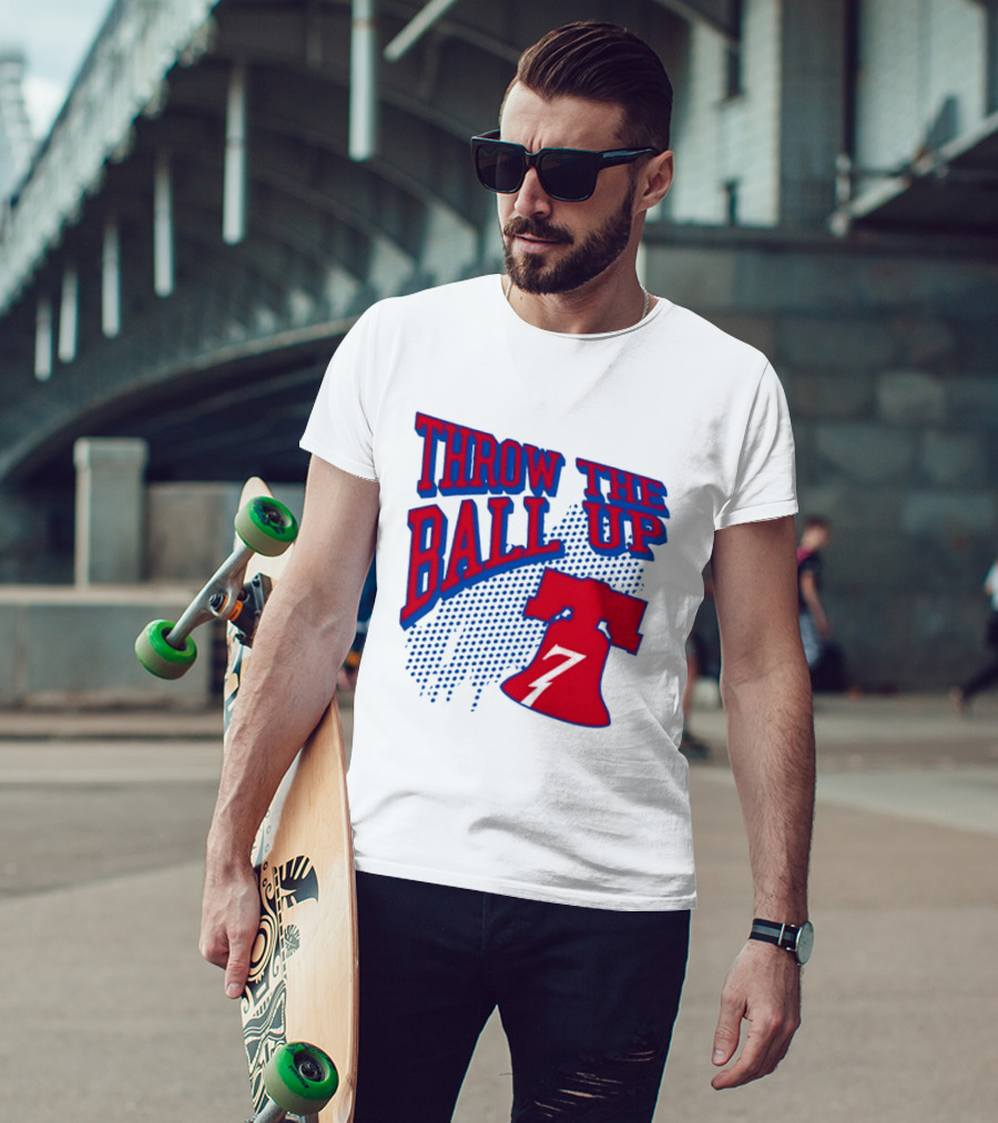 NBA Philadelphia 76ers Throw The Ball Up Liberty Bell T-Shirt