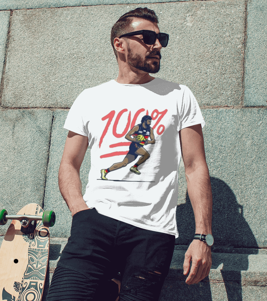 Wayne Milera 100% Adelaide Crows AFL Australian Football League Player T-Shirt