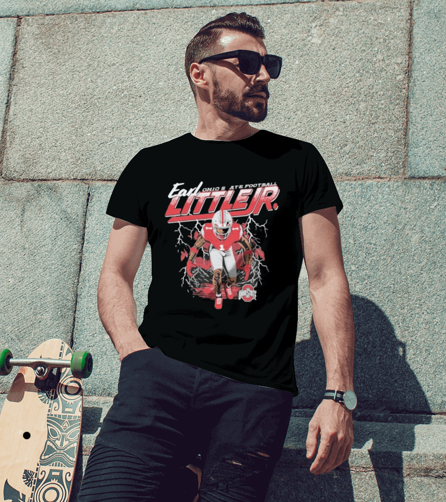 Earl Little Jr Ohio State Football Buckeyes Graffiti T-Shirt