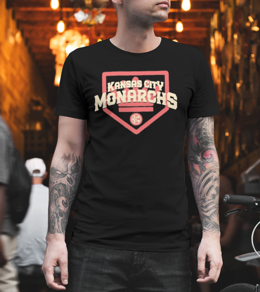 Kansas City Monarchs Home Plate Vintage Baseball T-Shirt