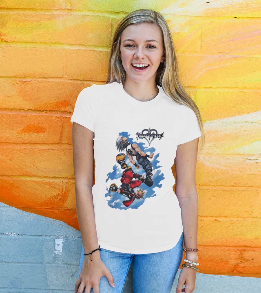 Kingdom Hearts Sora Riku Sky Square Enix T-Shirt