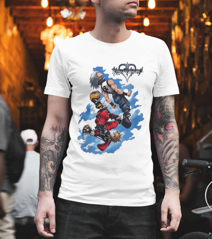 Kingdom Hearts Sora Riku Sky Square Enix T-Shirt