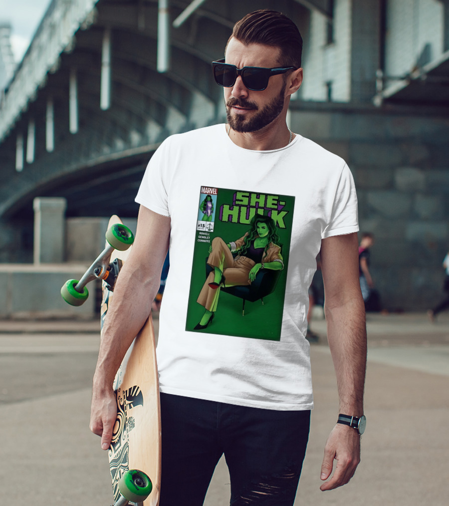 Marvel She Hulk Issue 15 Comic Book Cover Rowell Genolet Cunniffe T-Shirt