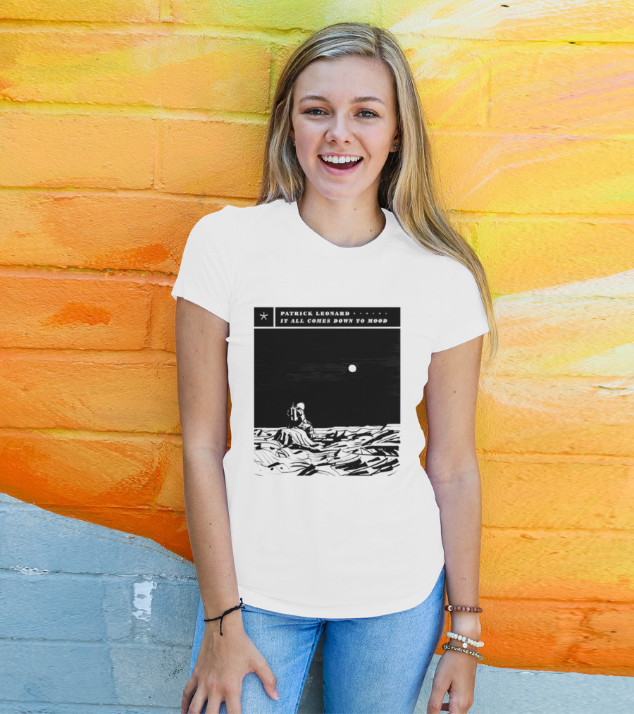 Patrick Leonard It All Comes Down To Mood Moonlit Ocean Scene T-Shirt