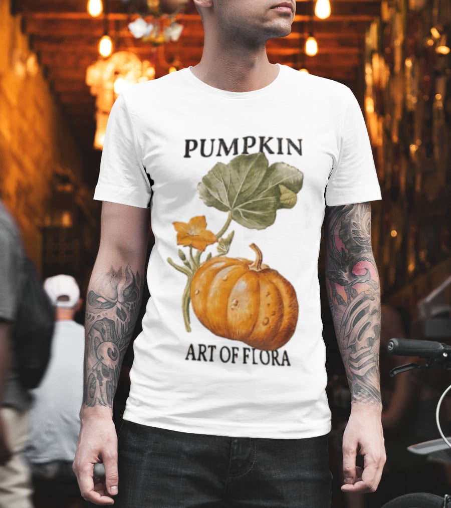 Pumpkin Art Of Flora Botanical T-Shirt