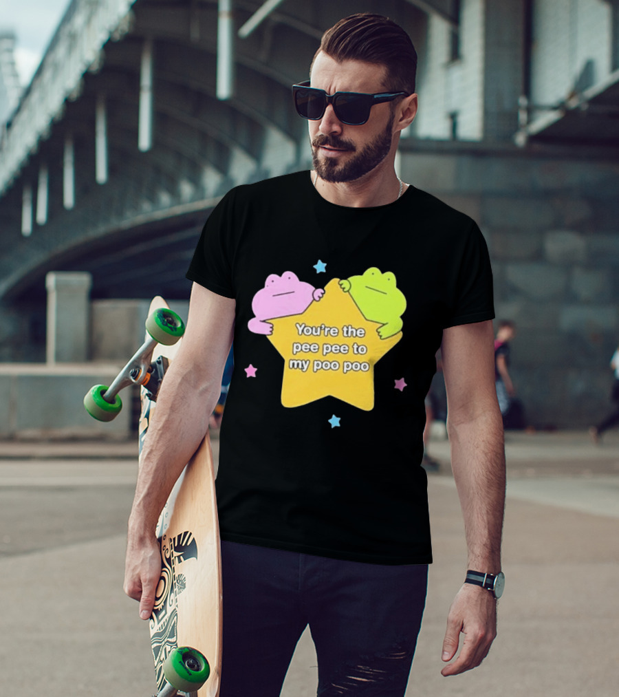 You're The Pee Pee To My Poo Poo Frogs Star Cute Pastel Kawaii Frogs T-Shirt