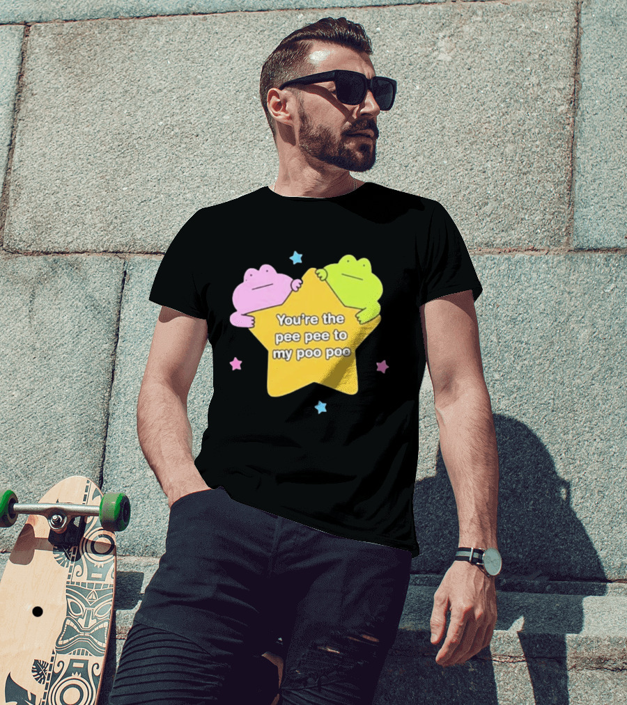 You're The Pee Pee To My Poo Poo Frogs Star Cute Pastel Kawaii Frogs T-Shirt
