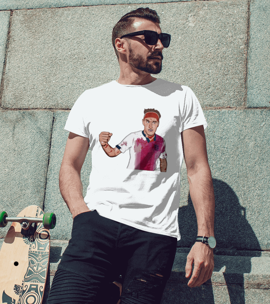 Terry Butcher England Football Iconic Bloodied Headband Moment Football Fans T-Shirt
