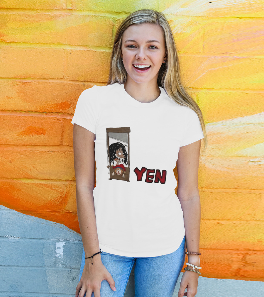 Yen Guillotine Clown Head Cartoon T-Shirt