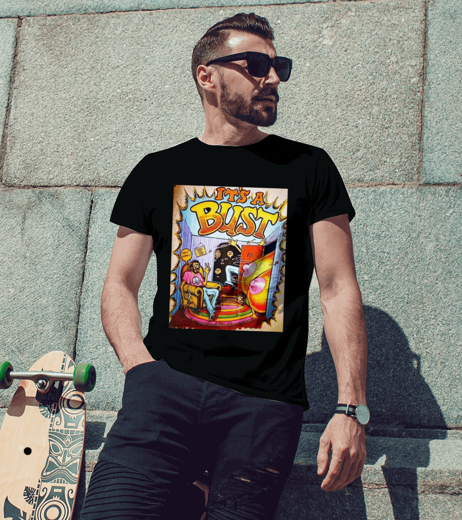 It's A Bust 1975 Zap Comix Cartoon Explosion T-Shirt