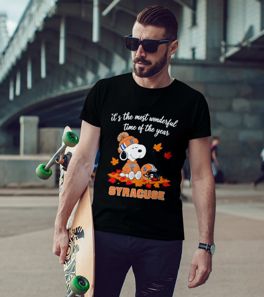 Snoopy It's The Most Wonderful Time Of The Year Syracuse T-Shirt