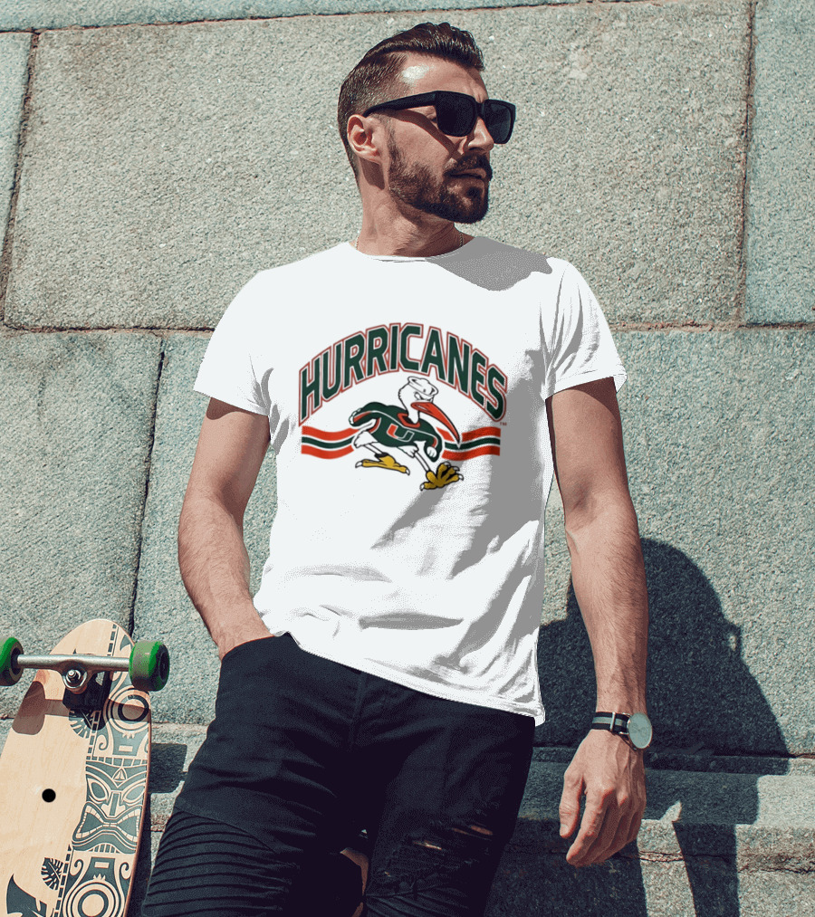 Miami Hurricanes Sebastian The Ibis Sports Team T-Shirt
