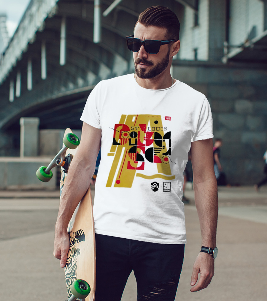 St Louis Football Limited Edition Goodwill Geometric Abstract 91 T-Shirt