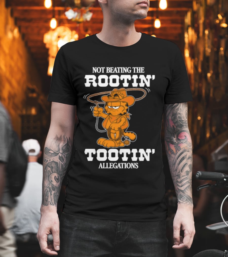 Lasagna Cat Not Beating The Rootin' Tootin' Allegations Cowboy T-Shirt