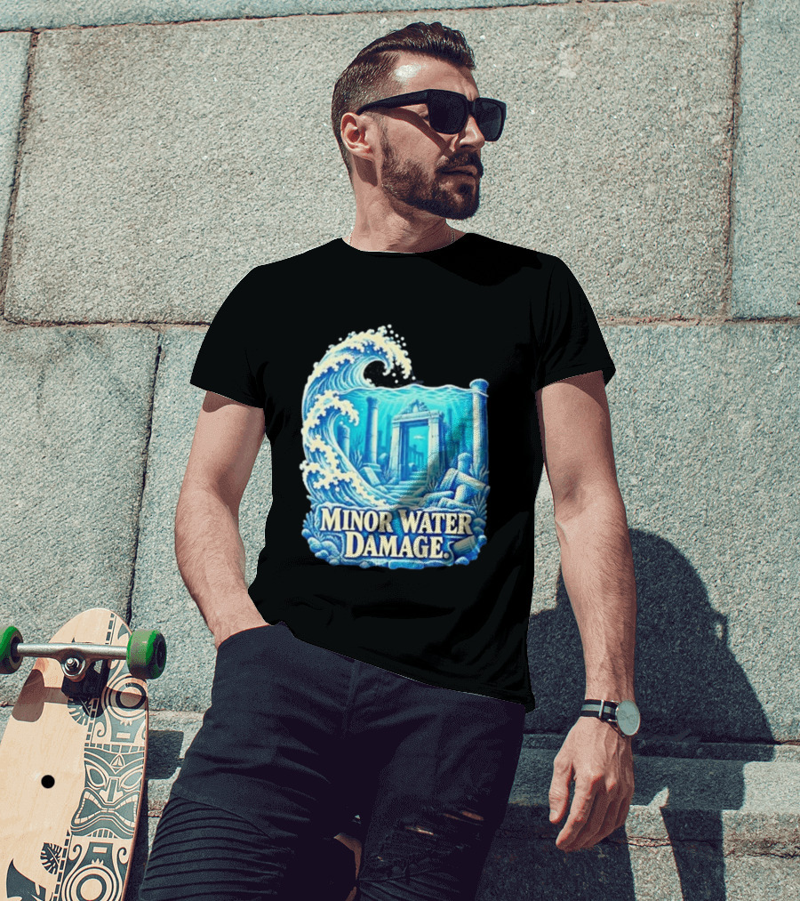 Minor Water Damage Ancient Architecture Underwater Ruins T-Shirt