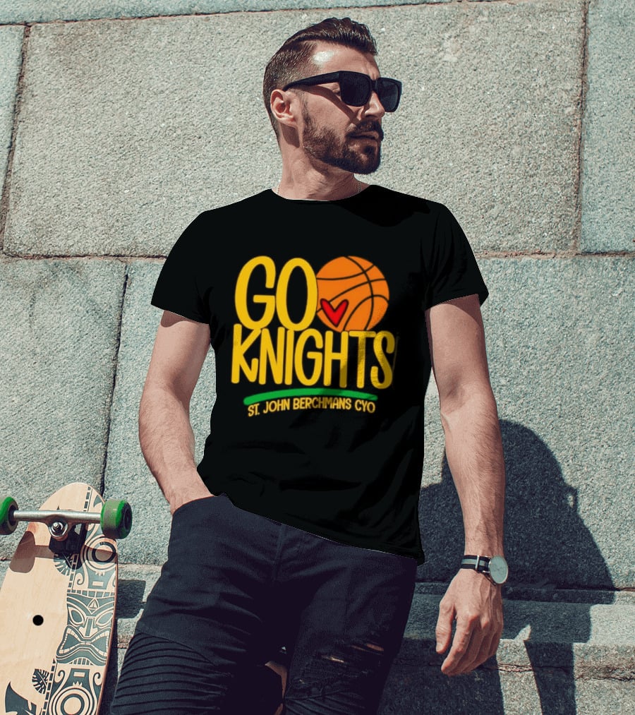 Go Knights St. John Berchmans CYO Basketball Pride T-Shirt