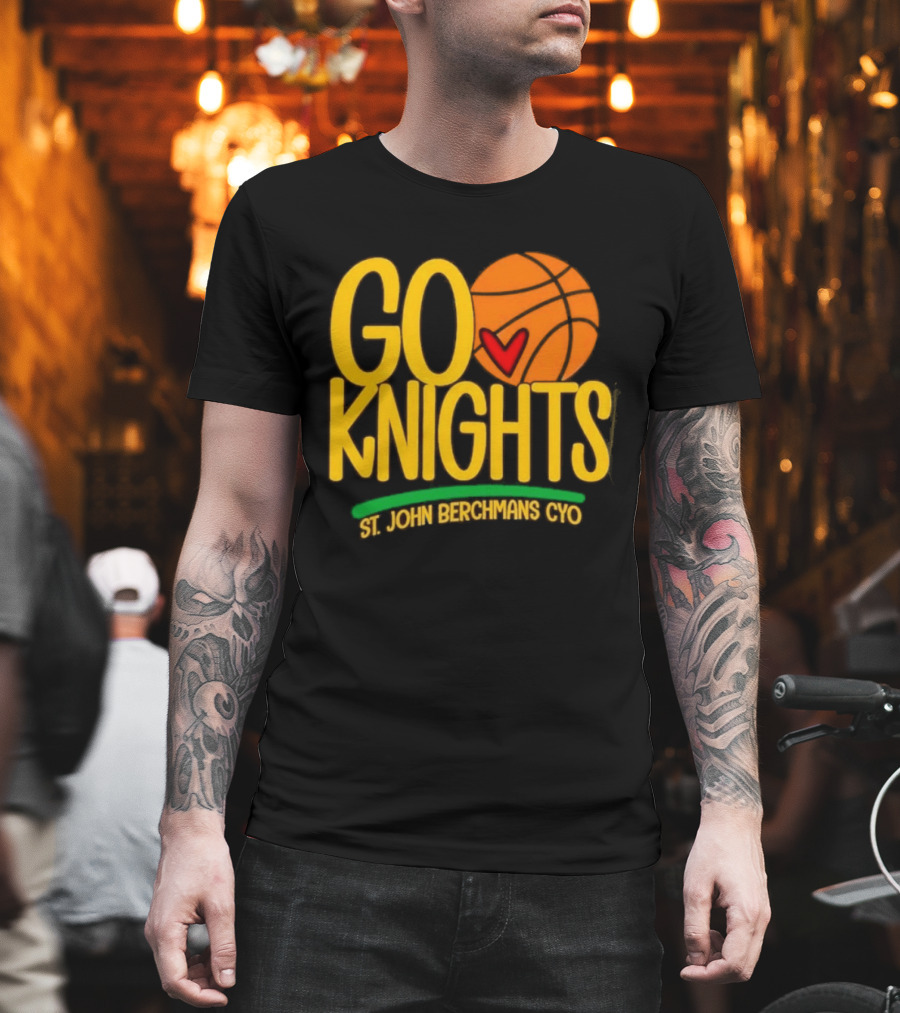 Go Knights St. John Berchmans CYO Basketball Pride T-Shirt