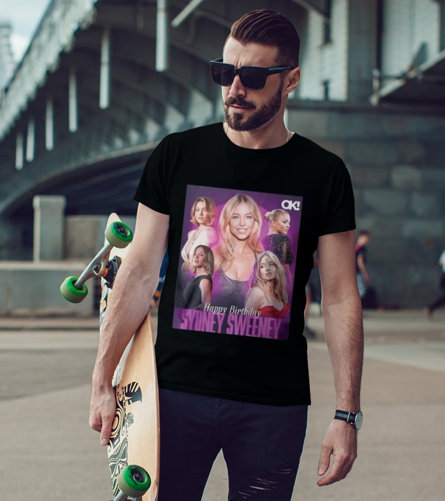 Sydney Sweeney Happy Birthday Celebration OK! Magazine 2026 T-Shirt