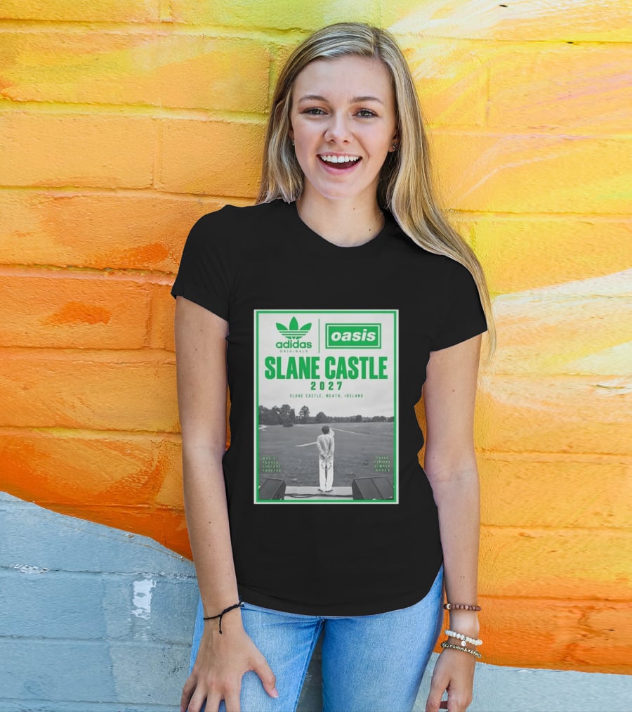 Adidas Originals Oasis Slane Castle 2027 Ireland Music People Culture Forever T-Shirt