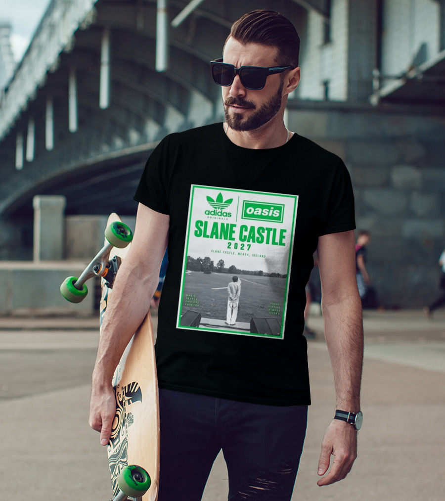 Adidas Originals Oasis Slane Castle 2027 Ireland Music People Culture Forever T-Shirt