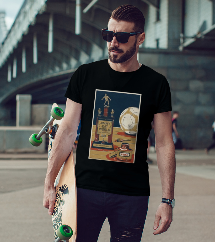 Jimmy Eat World Vans Warped Tour Mexico City September 13 2026 Autódromo Hermanos Rodríguez CDMX Soccer Trophy T-Shirt