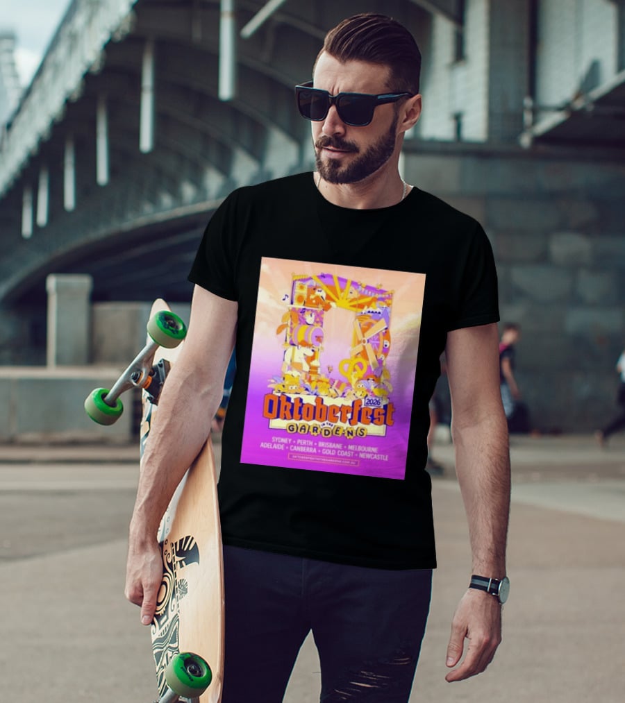 Oktoberfest In The Gardens 2026 Australian Tour Sydney Perth Brisbane Melbourne Adelaide Canberra Gold Coast Newcastle T-Shirt