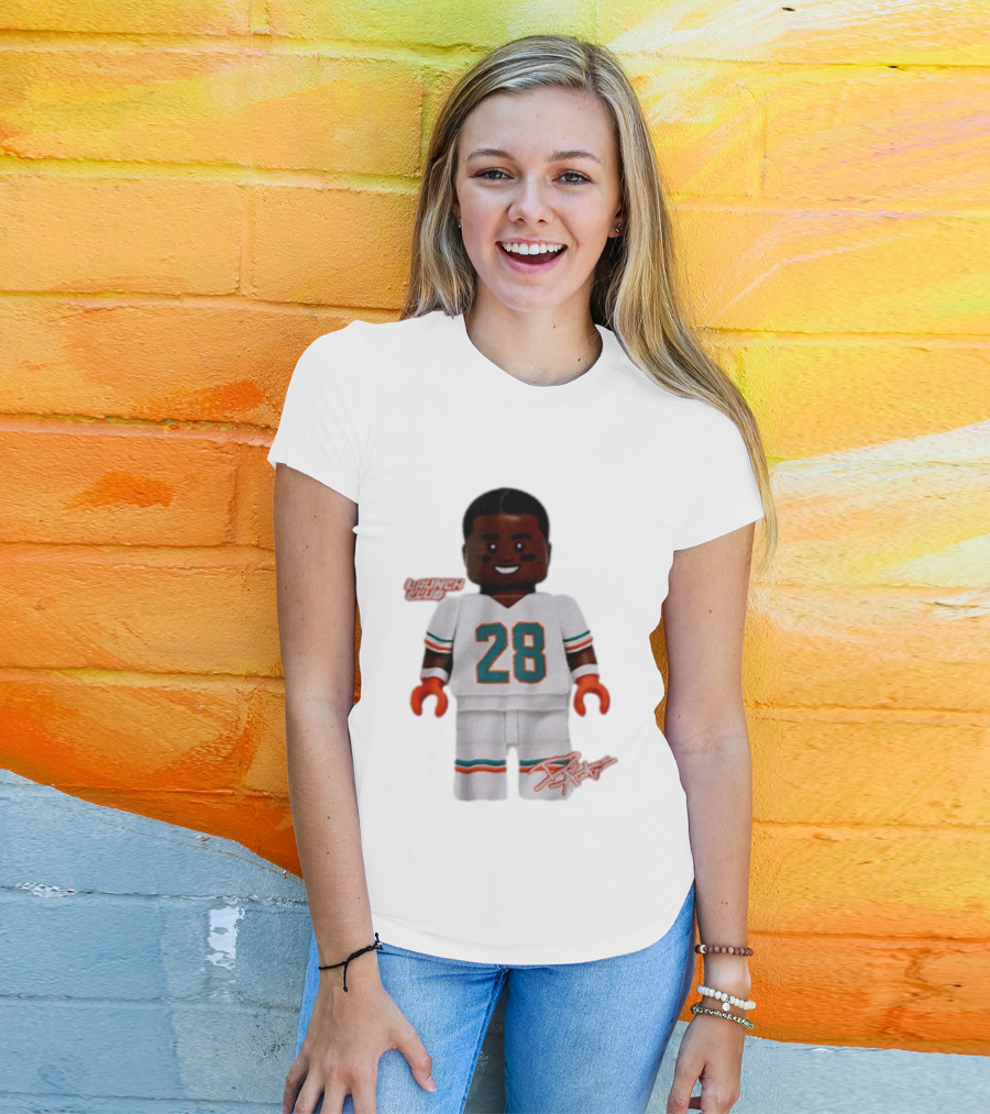 Miami Dolphins De'Von Achane 28 Launch Code Lego T-Shirt