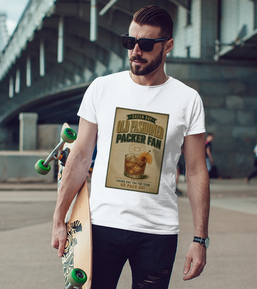 Green Bay Old Fashioned Packer Fan Taking One For The Team Go Pack Go T-Shirt