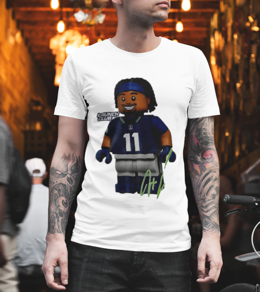 Seattle Seahawks Jaxon Smith Njigba Number 11 Launch Club Edition T-Shirt