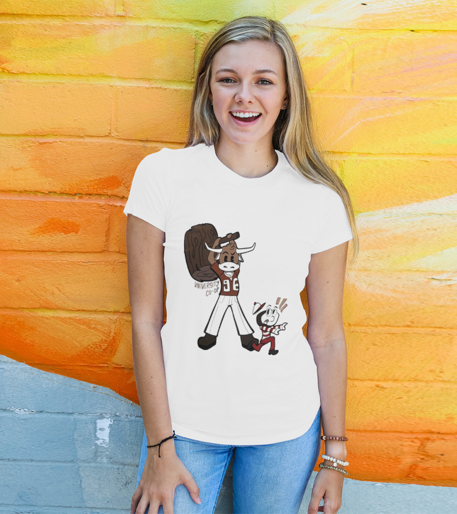 University Co Op Texas Longhorns Vs Ohio State Buckeyes 96 Mascot Showdown T-Shirt