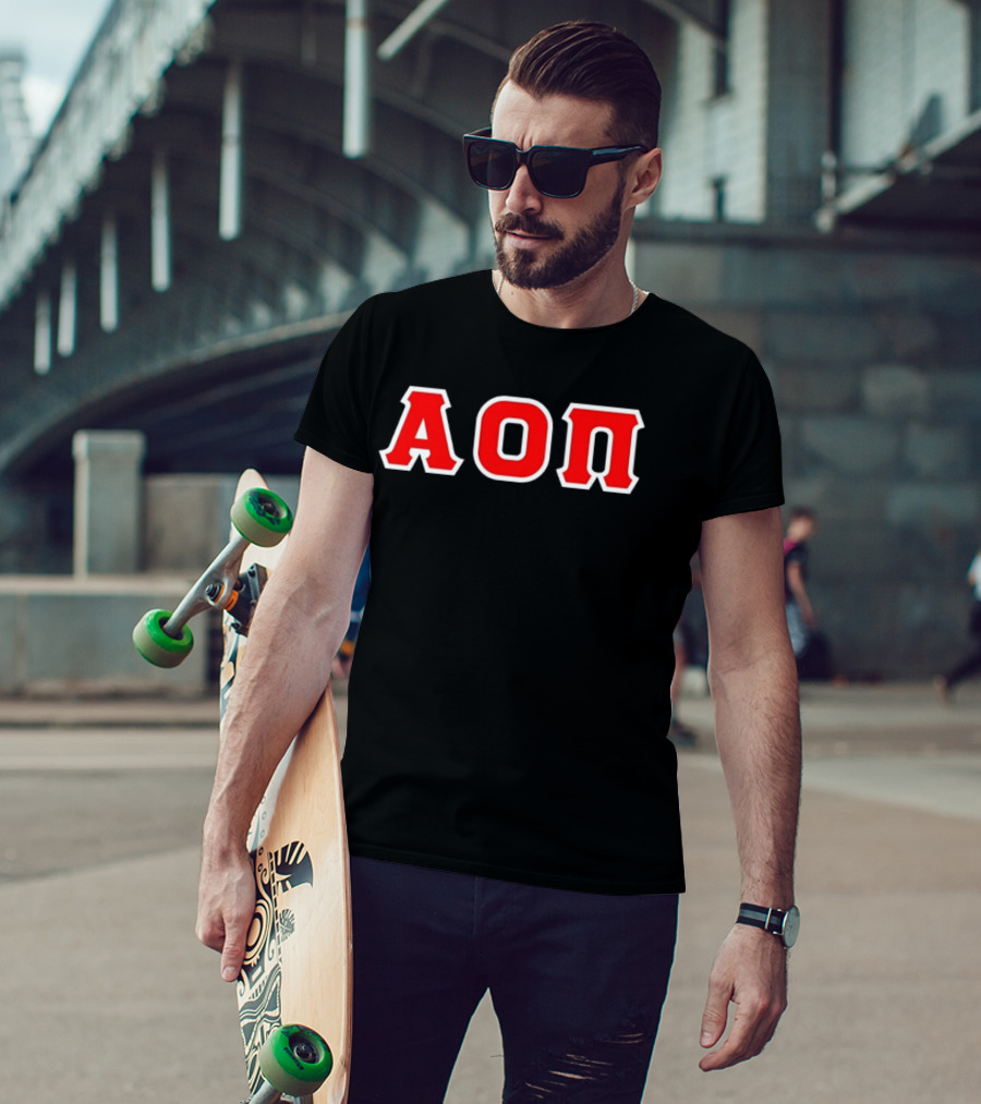 Alpha Omicron Pi AOΠ Greek Sorority Letters T-Shirt