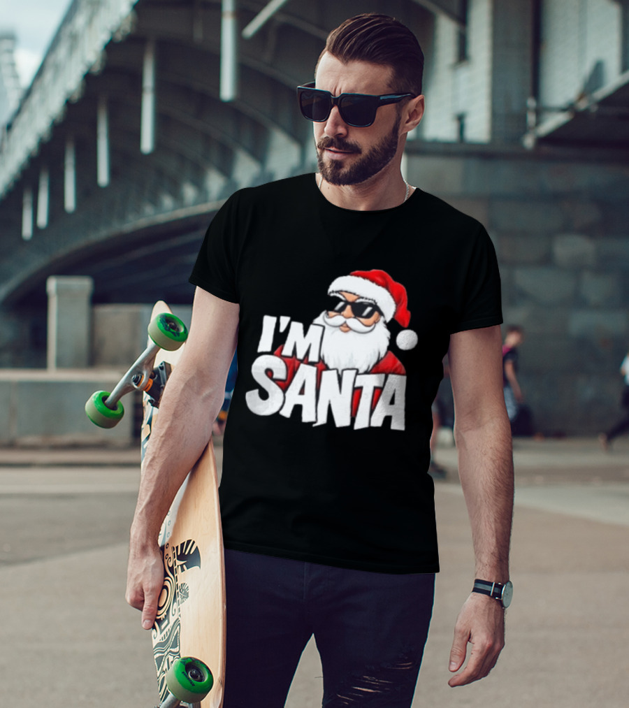 I'm Santa Sunglasses Cool Christmas Holiday T-Shirt