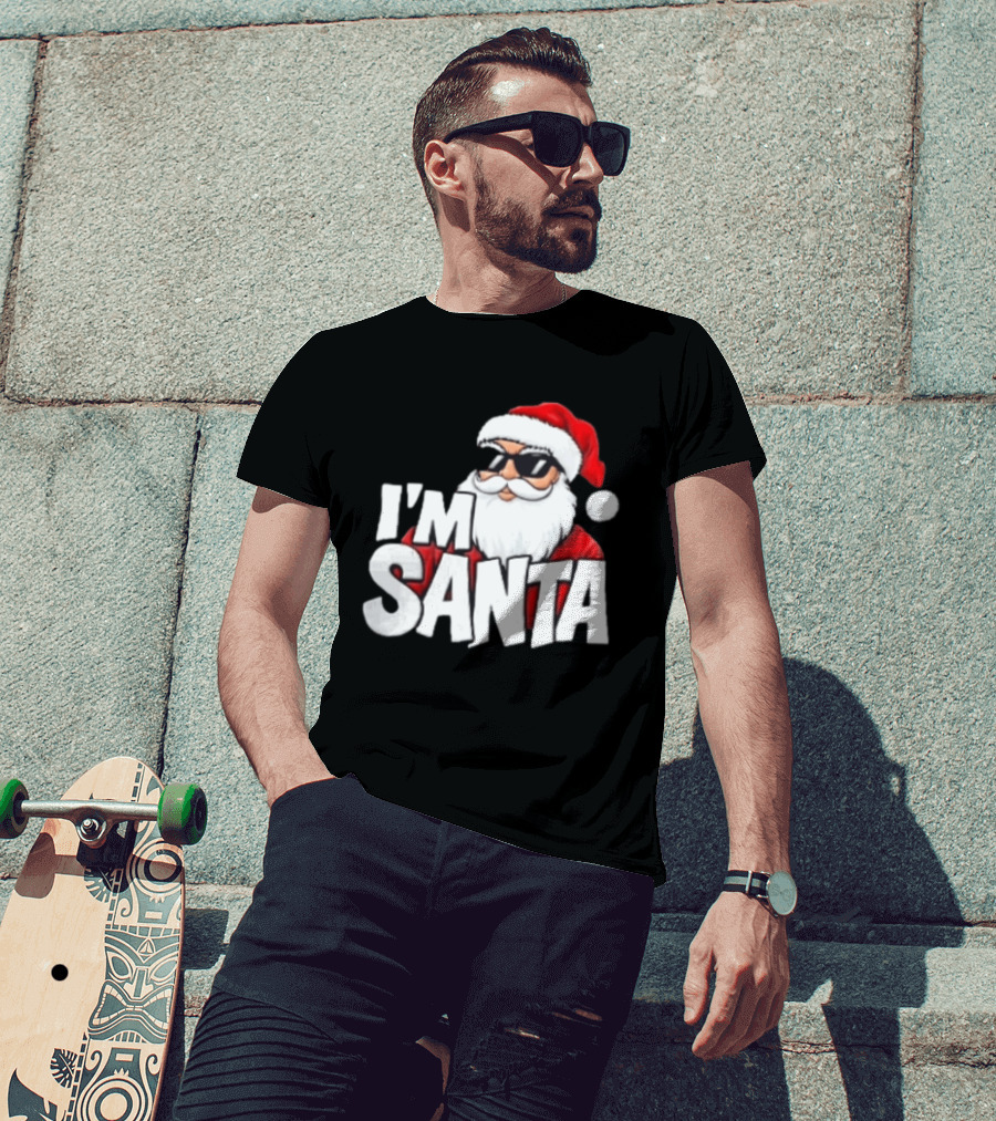 I'm Santa Sunglasses Cool Christmas Holiday T-Shirt
