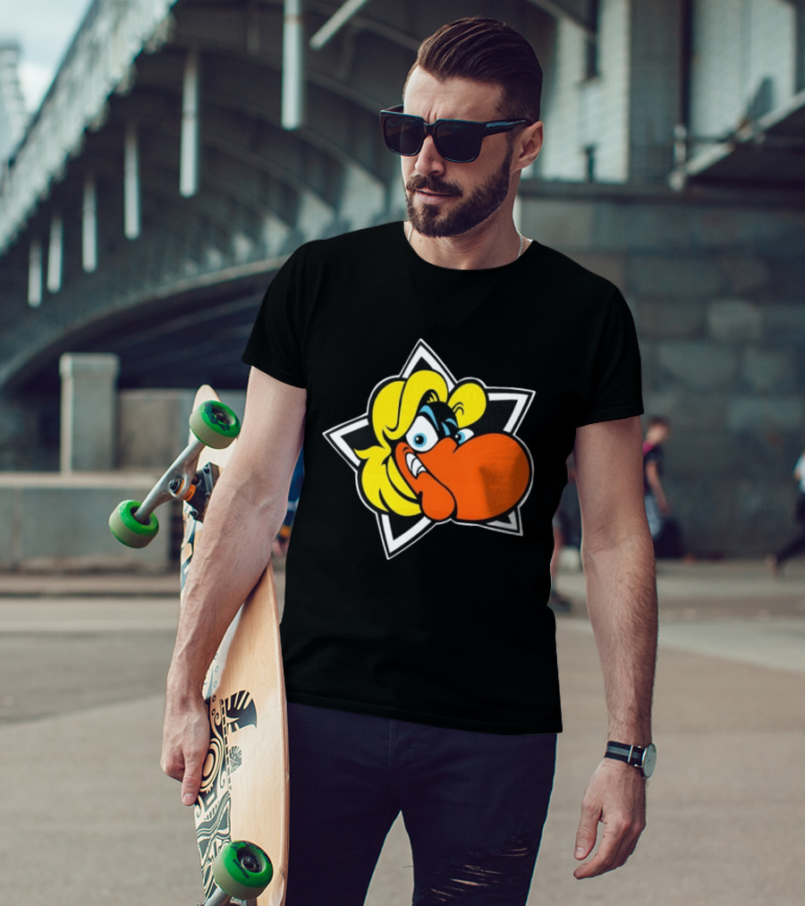 Looney Tunes Foghorn Leghorn Star Cartoon Character Face T-Shirt
