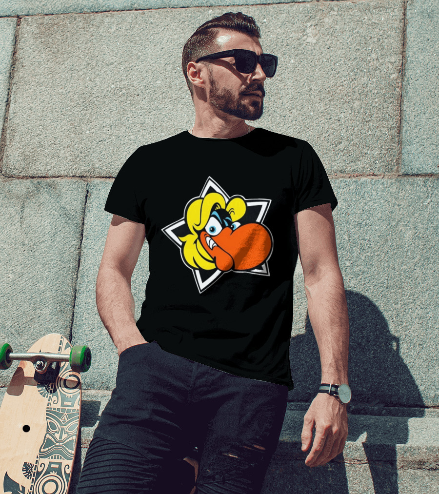 Looney Tunes Foghorn Leghorn Star Cartoon Character Face T-Shirt