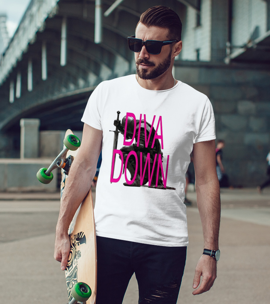 Diva Down Knight Sword Warrior Armor T-Shirt