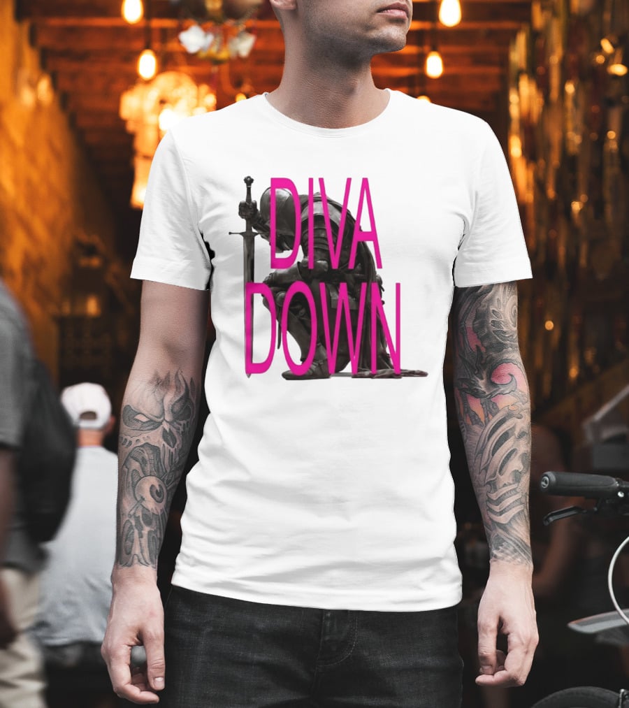 Diva Down Knight Sword Warrior Armor T-Shirt