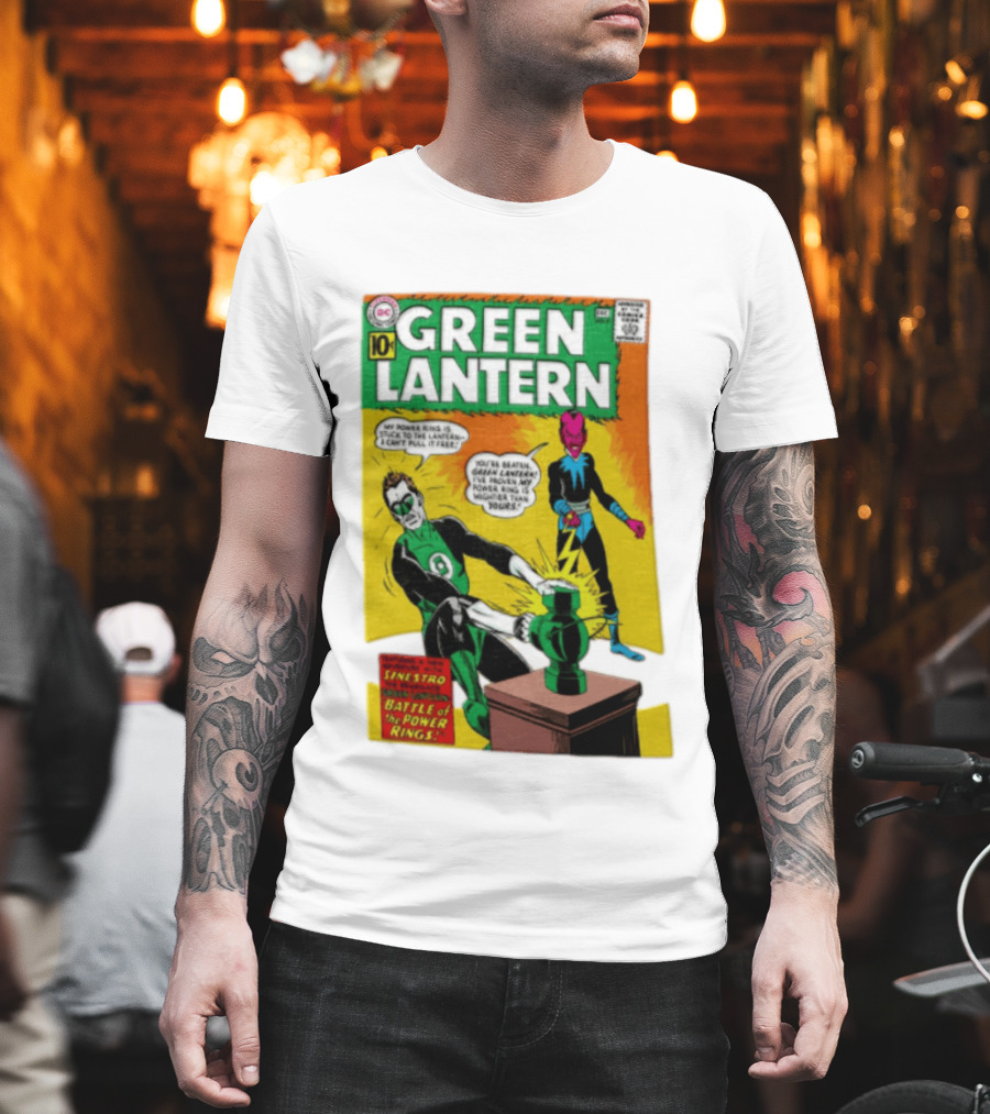 Green Lantern Sinestro Battle Of The Power Rings Comic Cover DC Comics T-Shirt