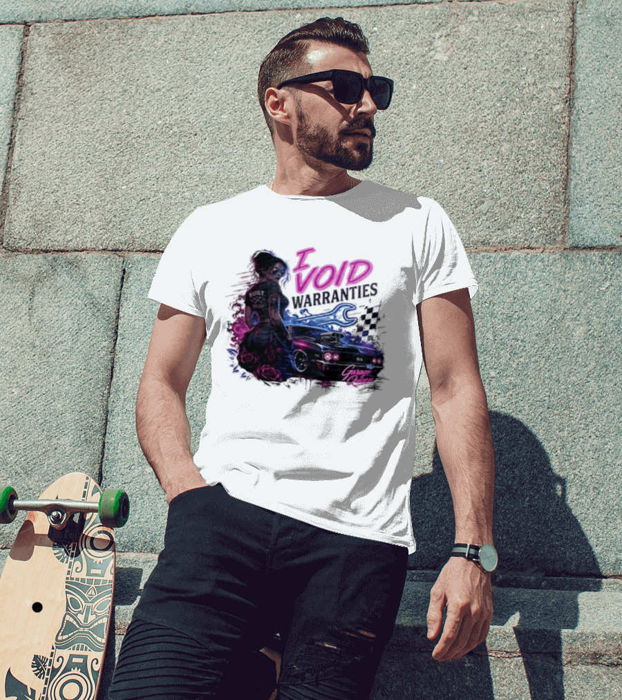 I Void Warranties Garage Queen Car Mechanic T-Shirt