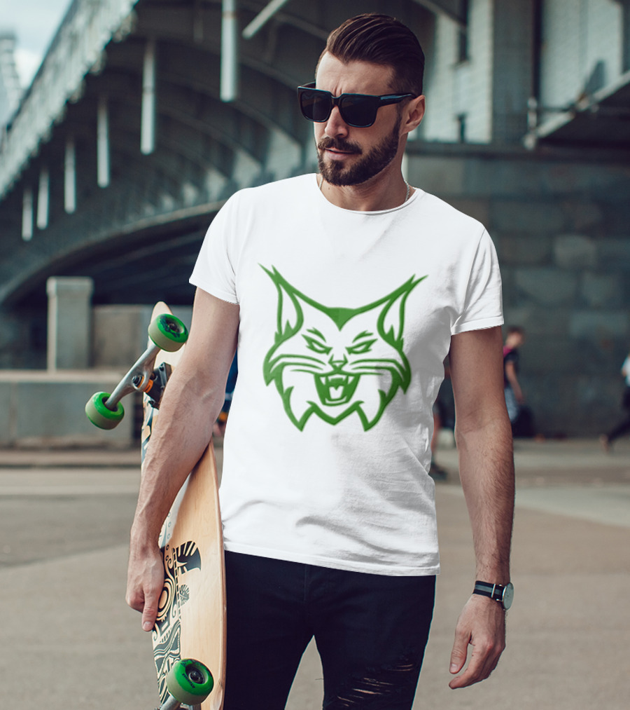 Kentucky Wildcats NCAA Green Snarling Cat Head T-Shirt
