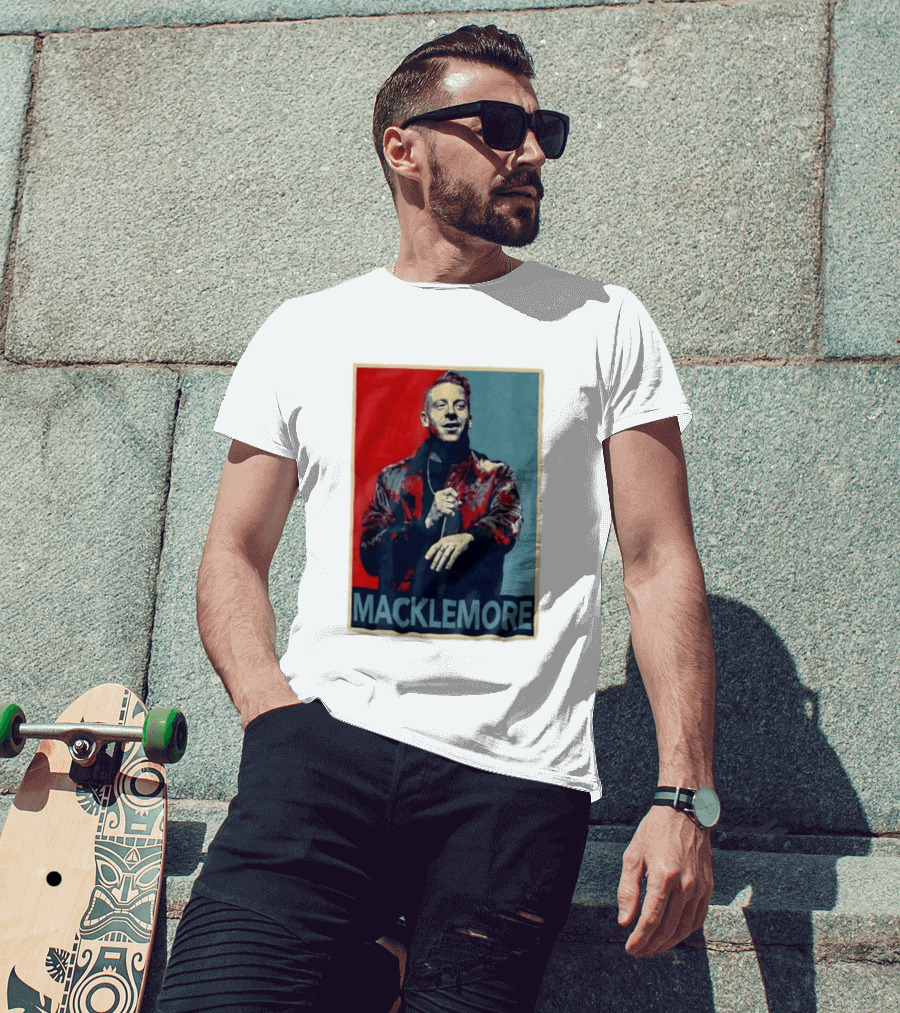 Macklemore Music Icon Red Blue T-Shirt