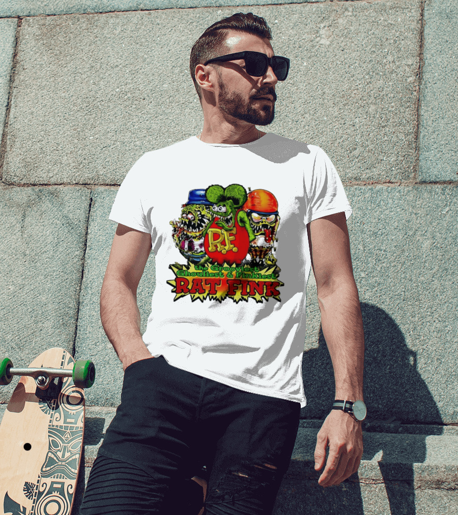Grooviest Ghouliest Finkiest Rat Fink R.F. T-Shirt